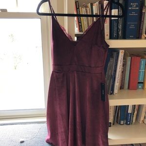 Velvet mini dress